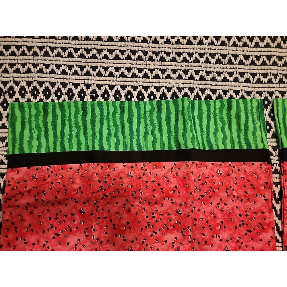 Set of 2 Handcrafted Standard Watermelon Pillowcases - Picture 3 of 3